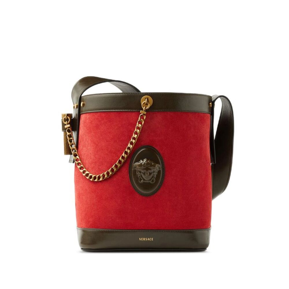 Versace Red Bucket Bags Women